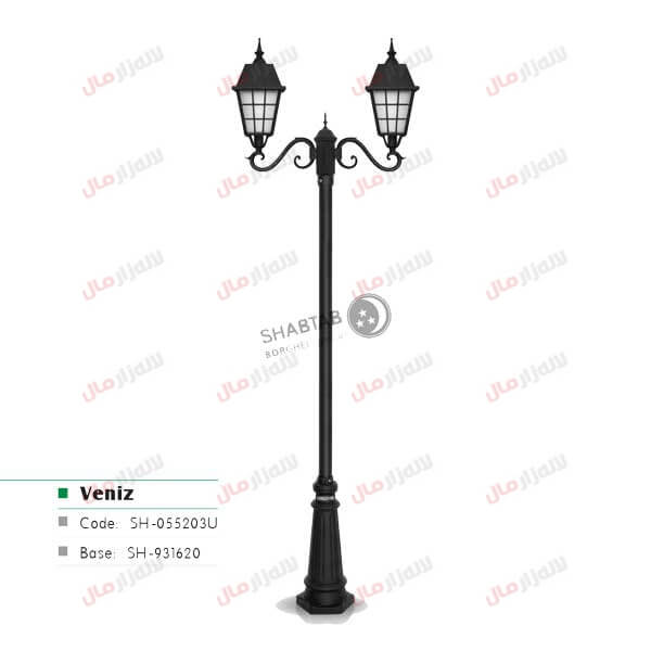 چراغ حیاطی شب تاب مدل ونیز