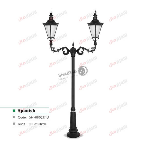 چراغ حیاطی شب تاب مدل Spanish