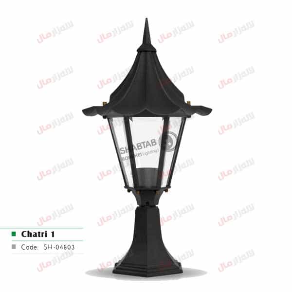 چراغ حیاطی شب تاب مدل چتری 1